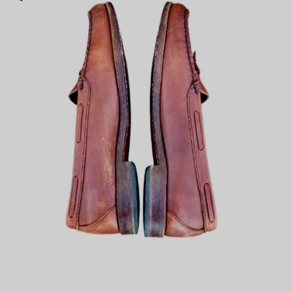 Allen Edmonds Naple Brown Leather Tassel Slip On Dress Casual Loafer Shoe Men 13 - Picture 6 of 10